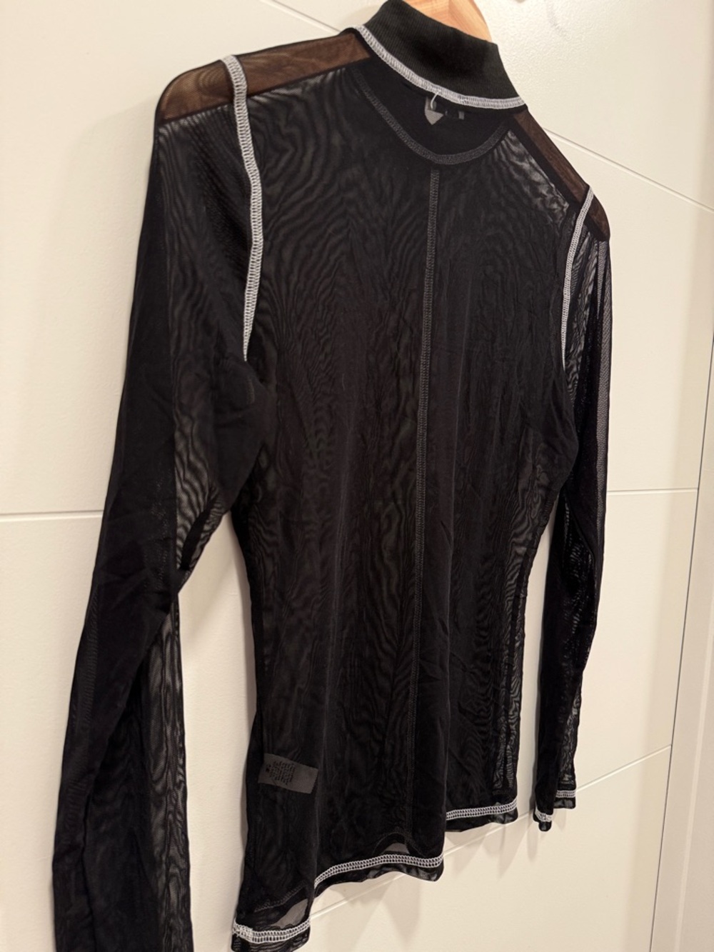 nlt Sheer Mesh Mock neck top - Picture 3 of 7